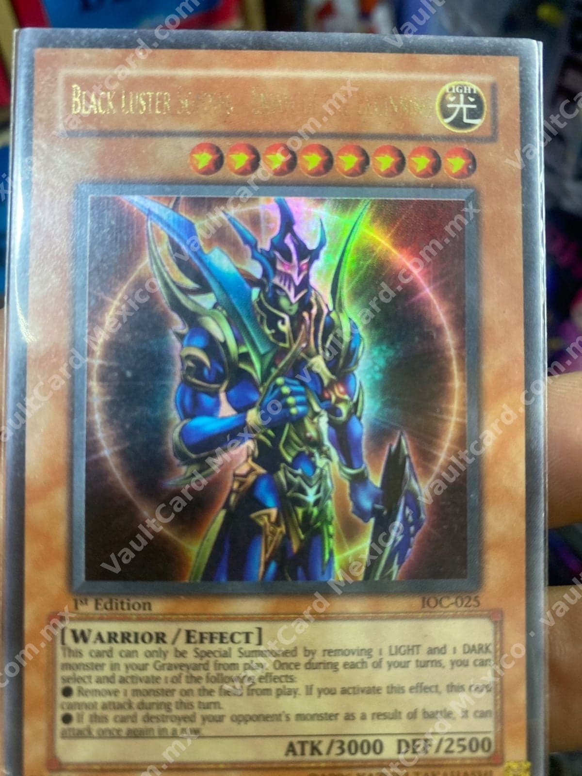 Black Luster Soldier - Envoy of the Beginning IOC-025 Ultra Rare 1st Edition Inglés