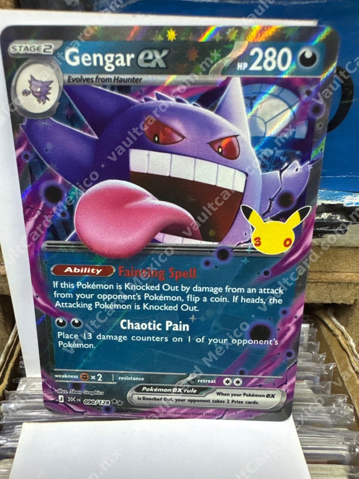 Gengar ex 090/128 - Celebraciones 151 / Pokémon Inglés