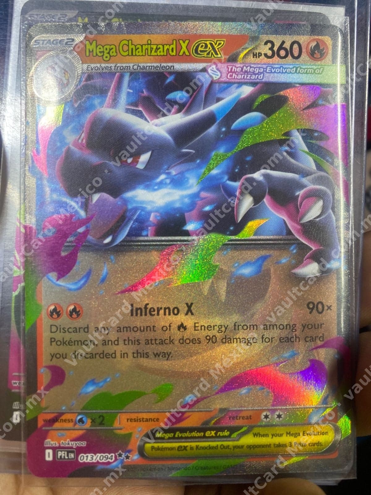 Mega Charizard X ex 013/094 - PFL Inglés