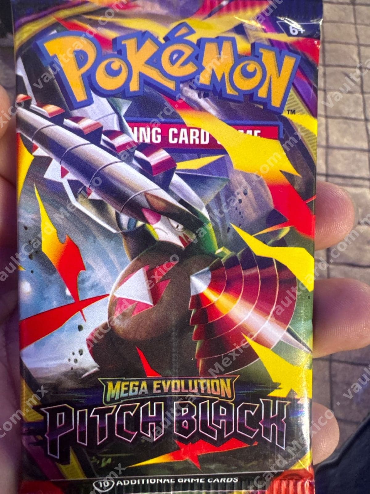 Sobre Sellado Pokémon TCG Mega Evolution Pitch Black - Inglés (10 cartas)