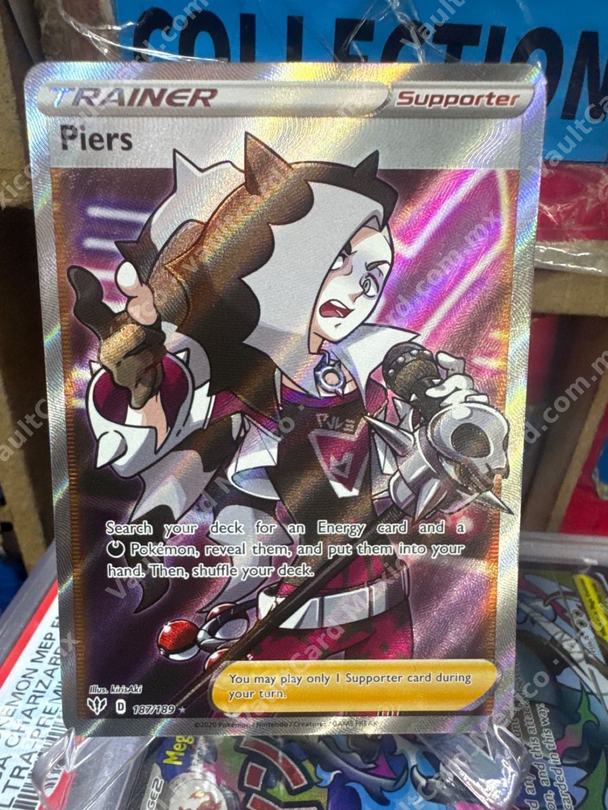 Piers 187/189 Full Art - Darkness Ablaze (DAA) Inglés