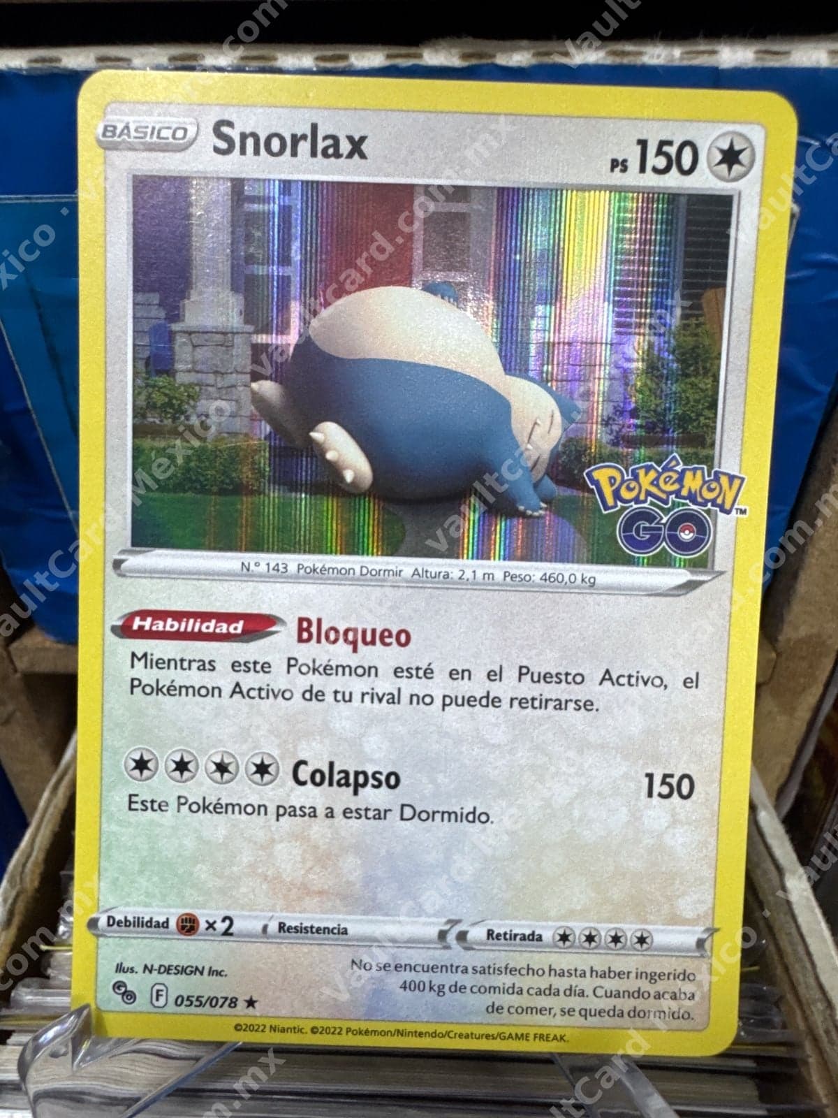 Snorlax 055/078 - Pokémon GO (PGO) Español Holo