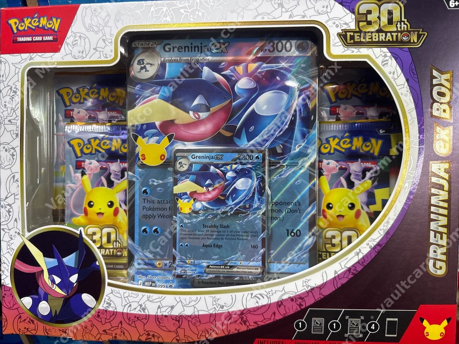 Greninja ex Box - Pokémon 30th Celebration Inglés (Sellado)