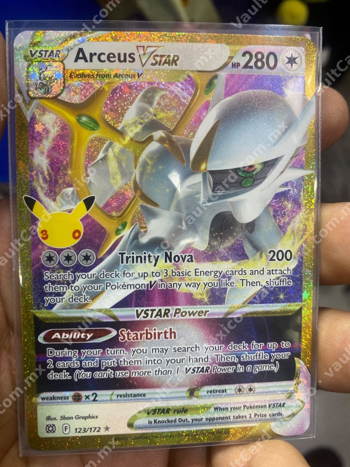Arceus VSTAR 123/172 - BRS Inglés (Sello Pikachu 30th)