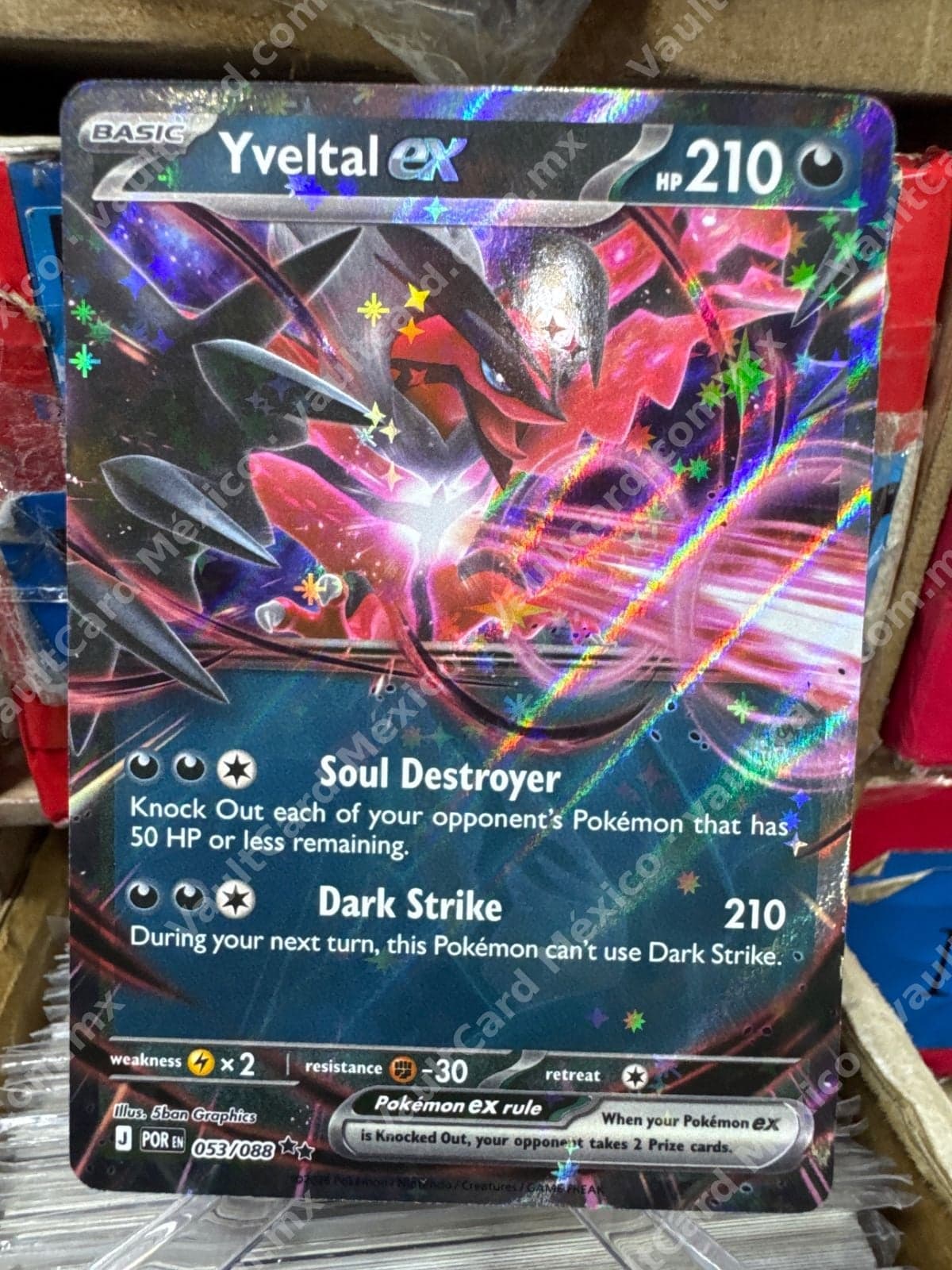 Yveltal ex 053/088 (POR) Inglés - Carta Holográfica