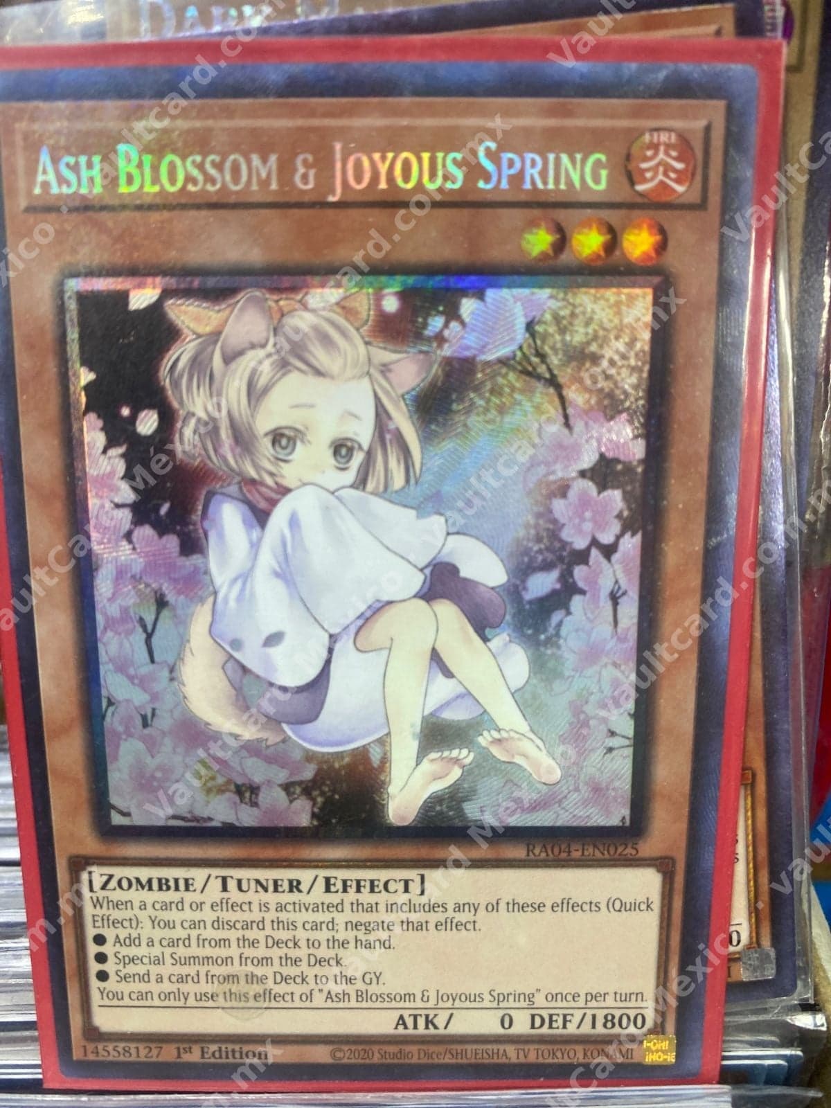 Ash Blossom & Joyous Spring RA04-EN025 Secret Rare Inglés 1st Edition