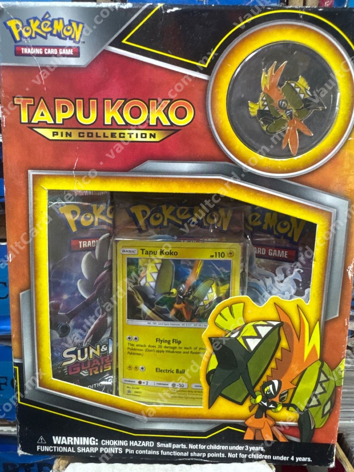 Tapu Koko Pin Collection - Pokémon TCG Sun & Moon Sellado Inglés
