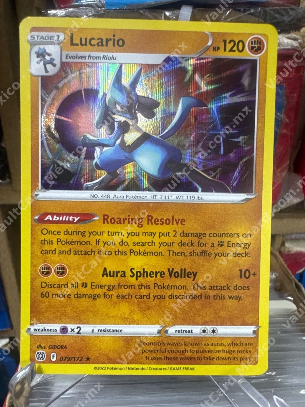Lucario 079/172 - Brilliant Stars (BRS) Inglés Holo