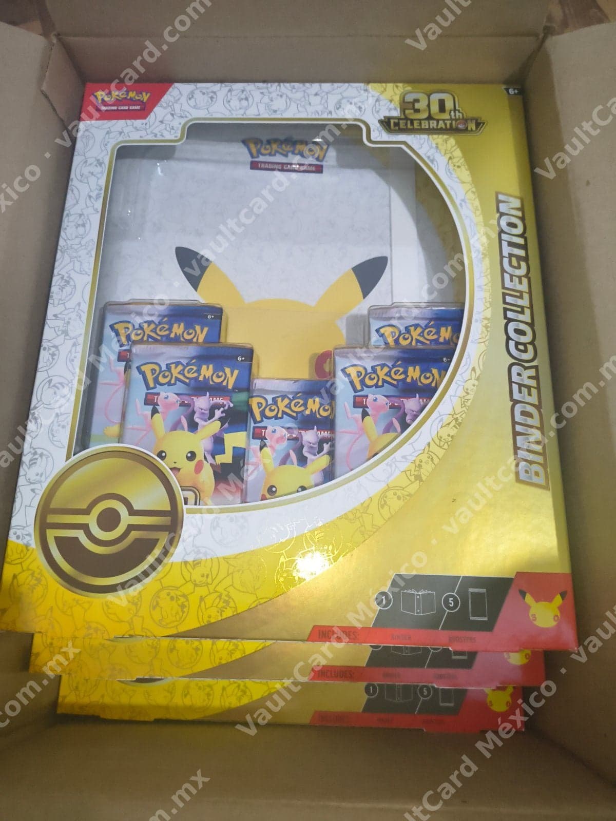 Lote 6 piezas Pokémon TCG 30th Celebration Binder Collection Pikachu - Inglés Sellado