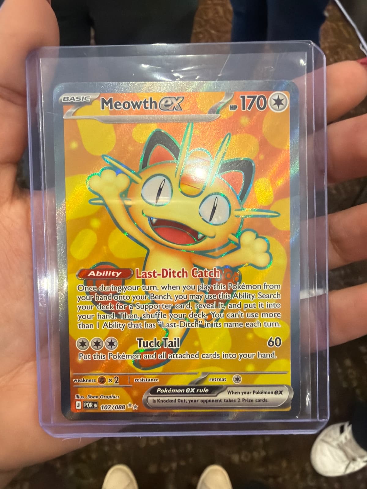 Meowth ex 107/088 - (POR) Japonés Full Art