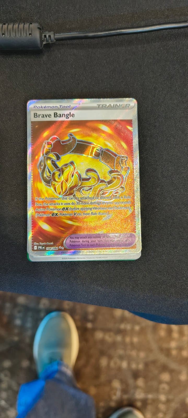 Brave Bangle 104/084 - (PBL) Inglés Full Art Secret Rare — foto 1