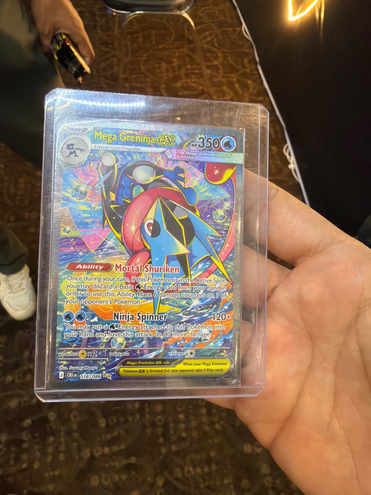 Mega Greninja ex 116/086 - (CRI) Inglés