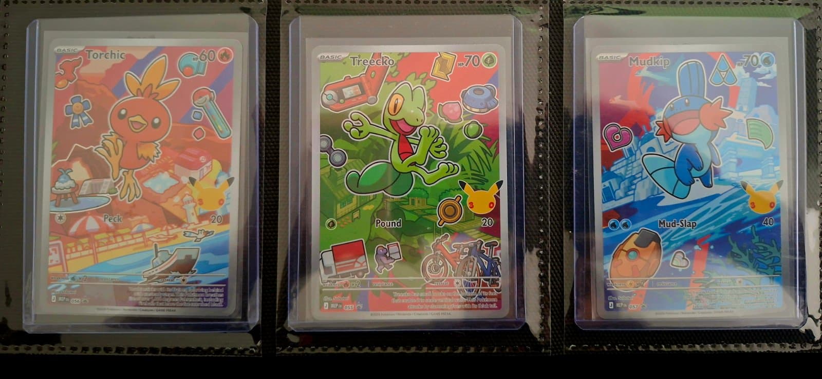 Lote Torchic 056, Treecko 055 y Mudkip 057 - (MEP) Inglés