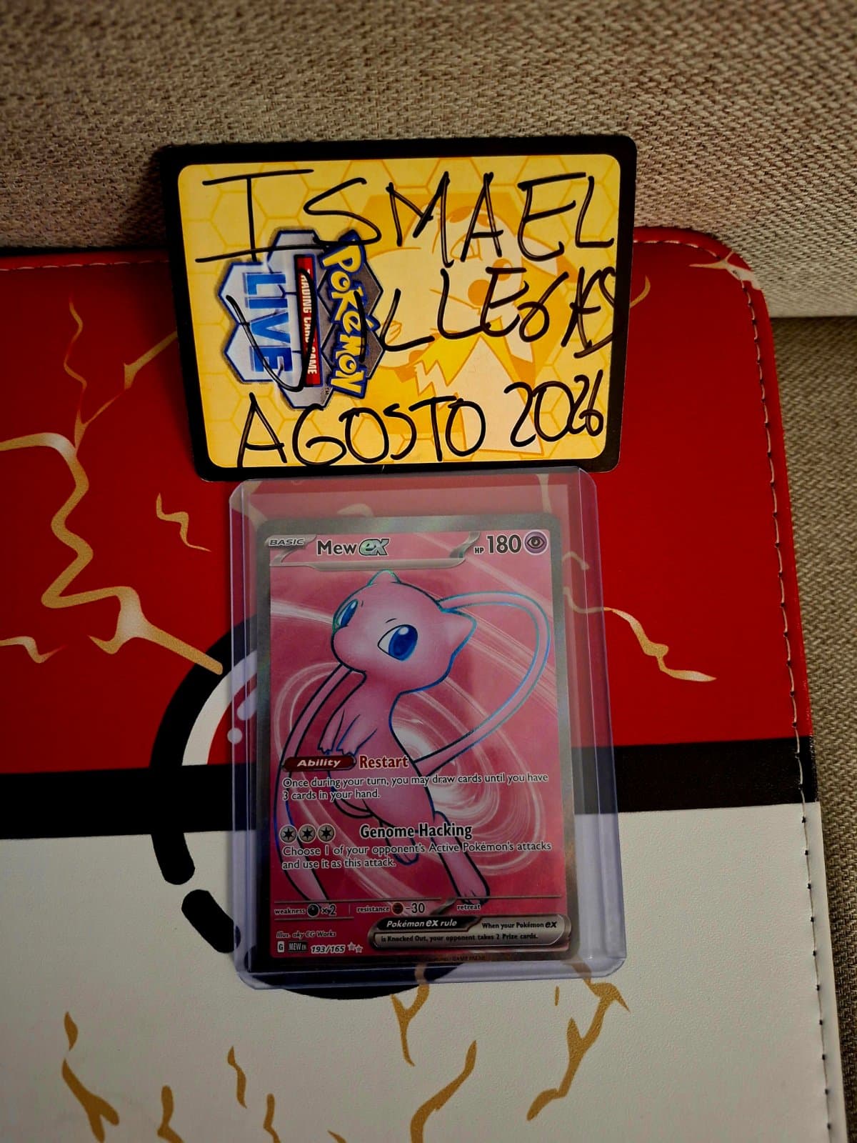 Mew ex 193/165 - 151 (MEW) Inglés - Special Illustration Rare