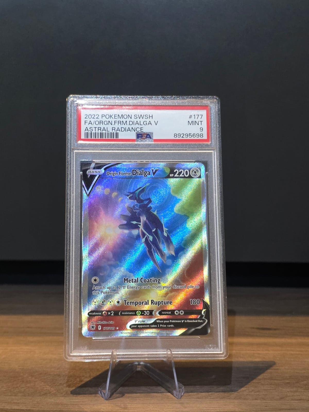 Origin Forme Dialga V 177/189 Full Art - Astral Radiance (ASR) Inglés - PSA 9 MINT