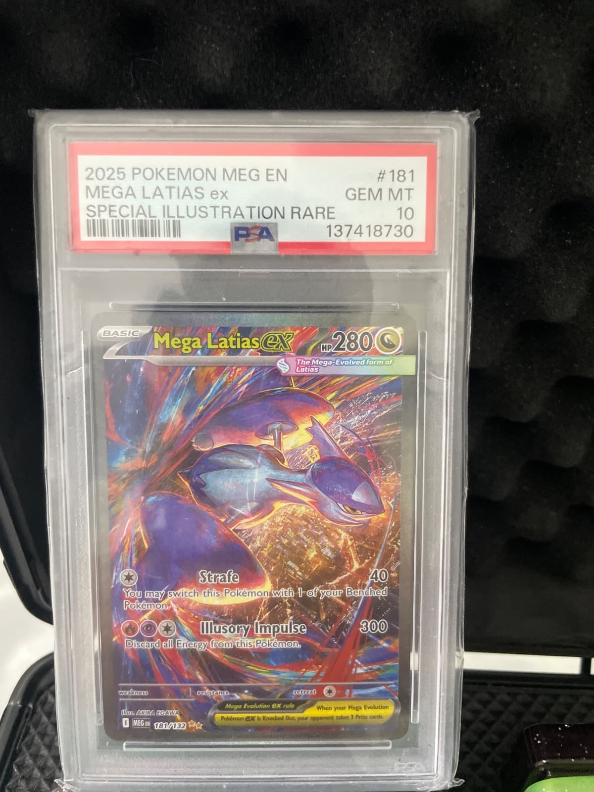 Mega Latias ex 181/132 - MEG Inglés PSA 10 GEM MT (Special Illustration Rare)