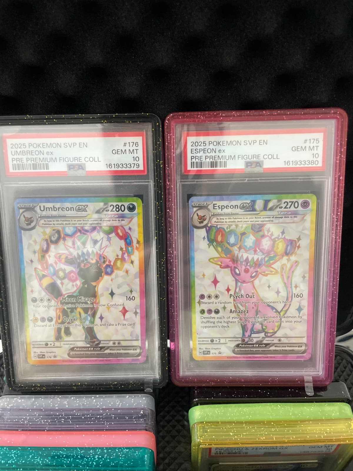 Umbreon ex PSA 10 GEM MT - Prismatic Evolutions Premium Figure Coll. Inglés y Espeon promo Prismatic psa 10 set secuencial — foto 1