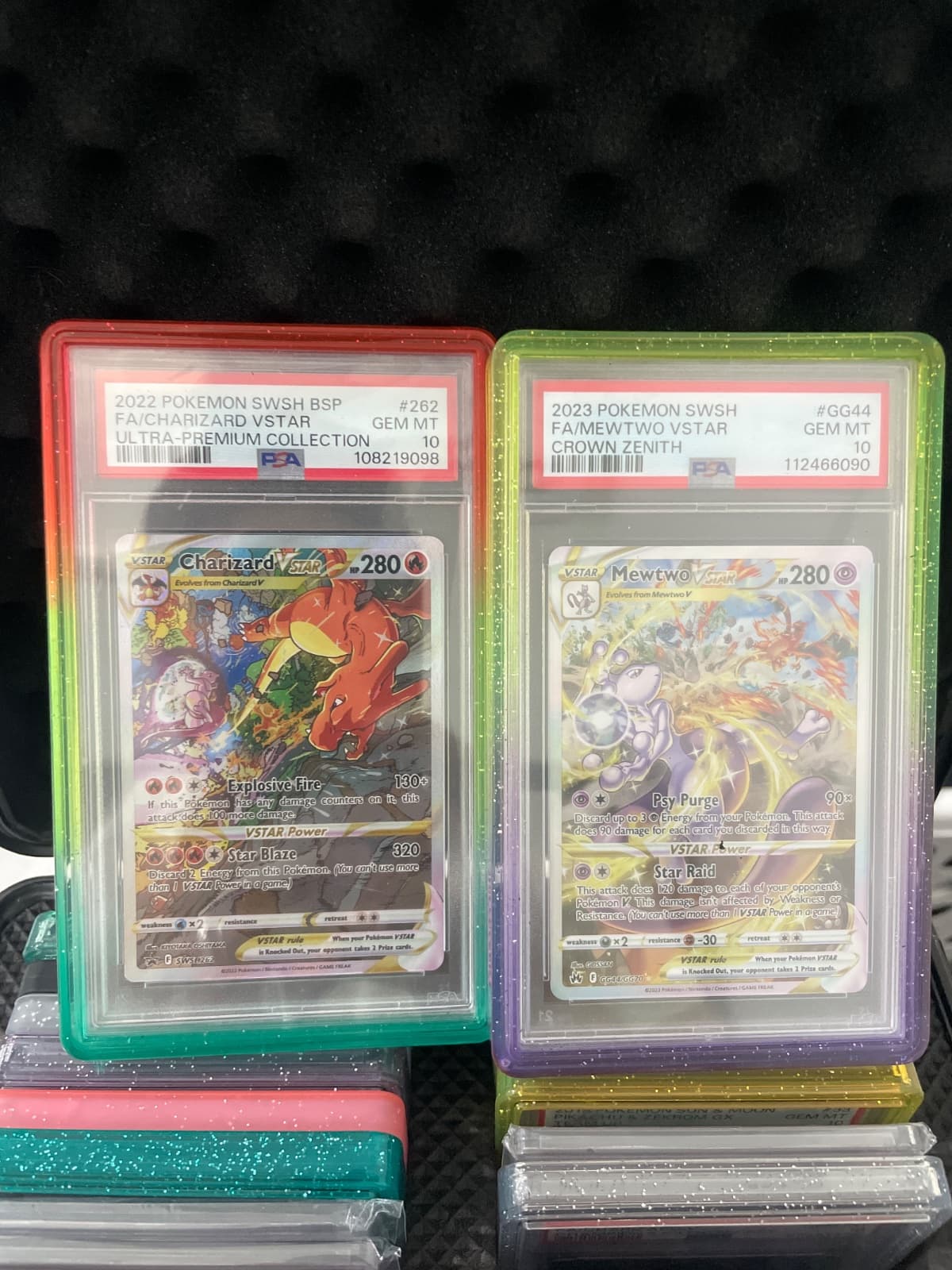 Charizard VSTAR Ultra Premium Collection PSA 10 Inglés y Mewtwo vstar psa 10 set — foto 1
