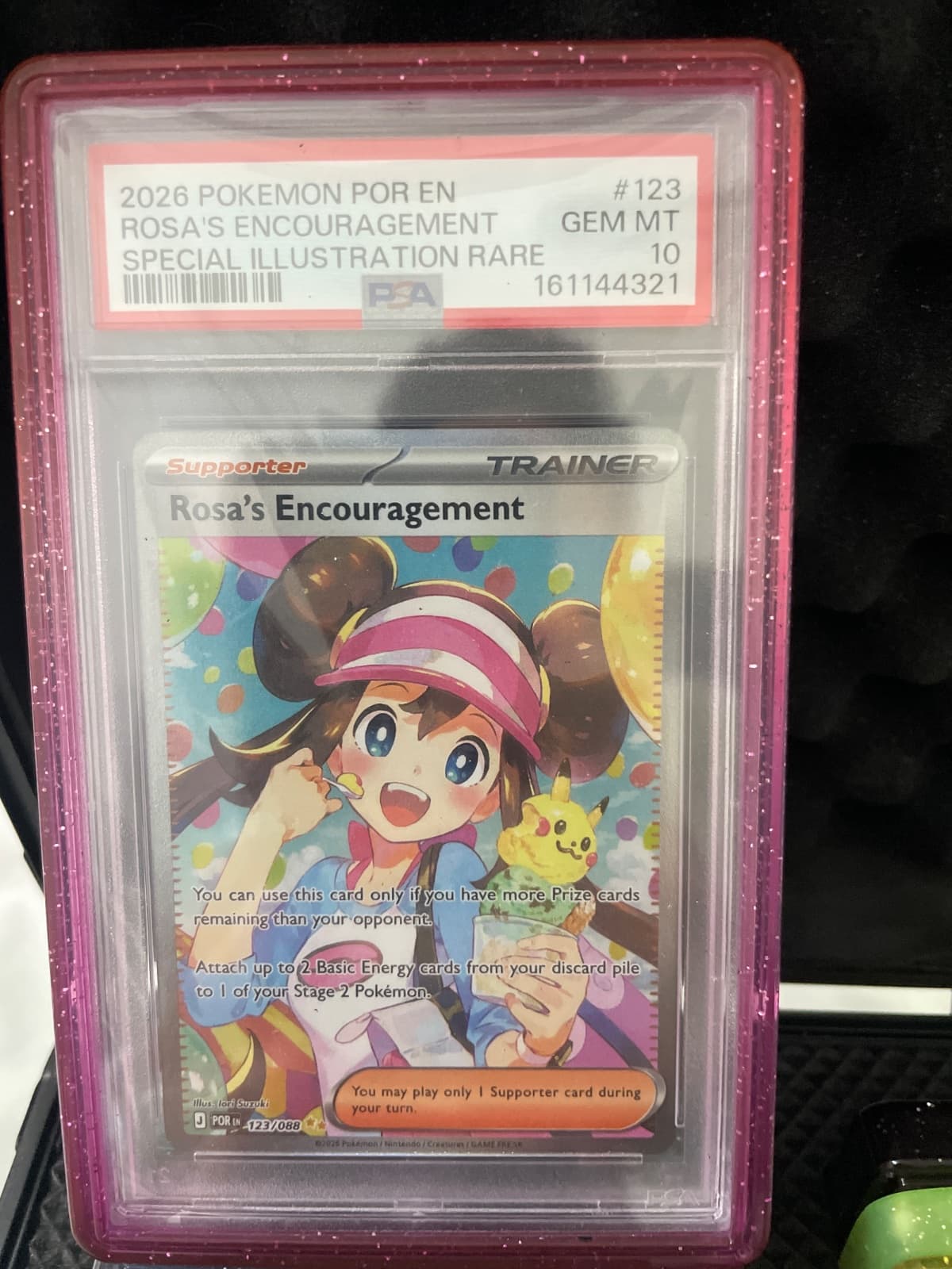 Rosa's Encouragement 123/088 (POR) Inglés - PSA 10 GEM MT