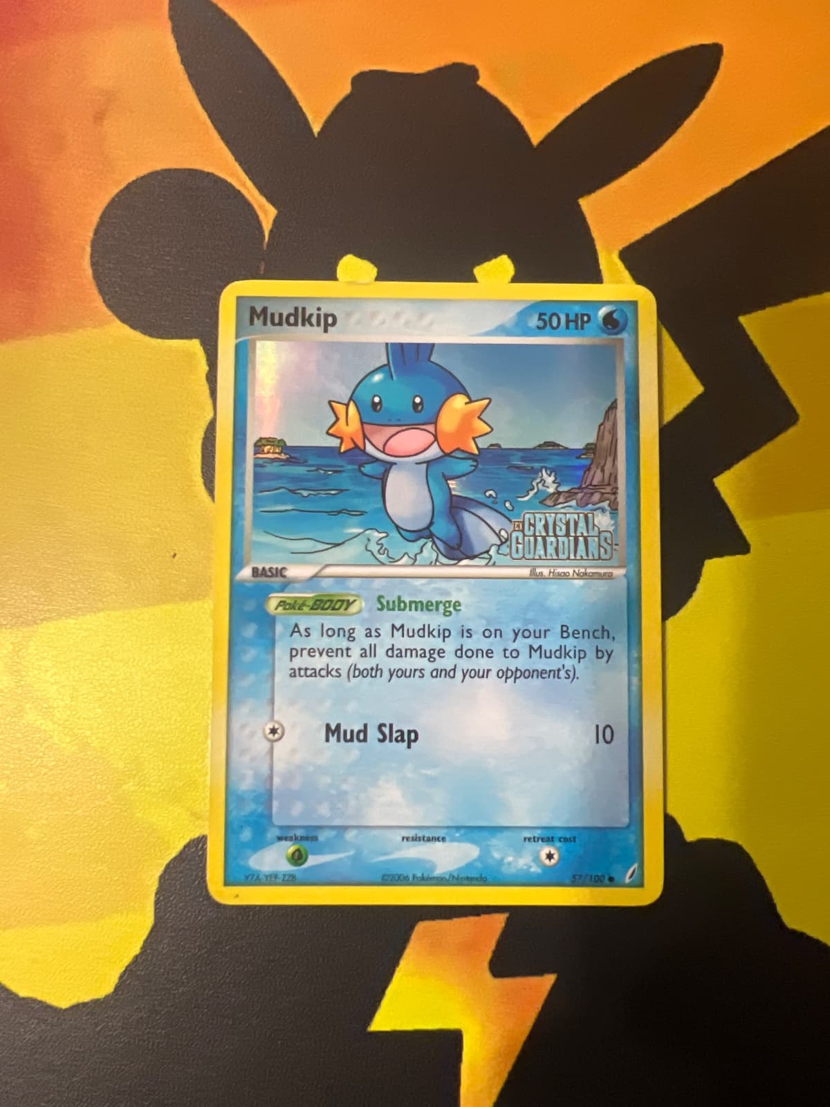 Mudkip 57/100 - EX Crystal Guardians Inglés (Reverse Holo)