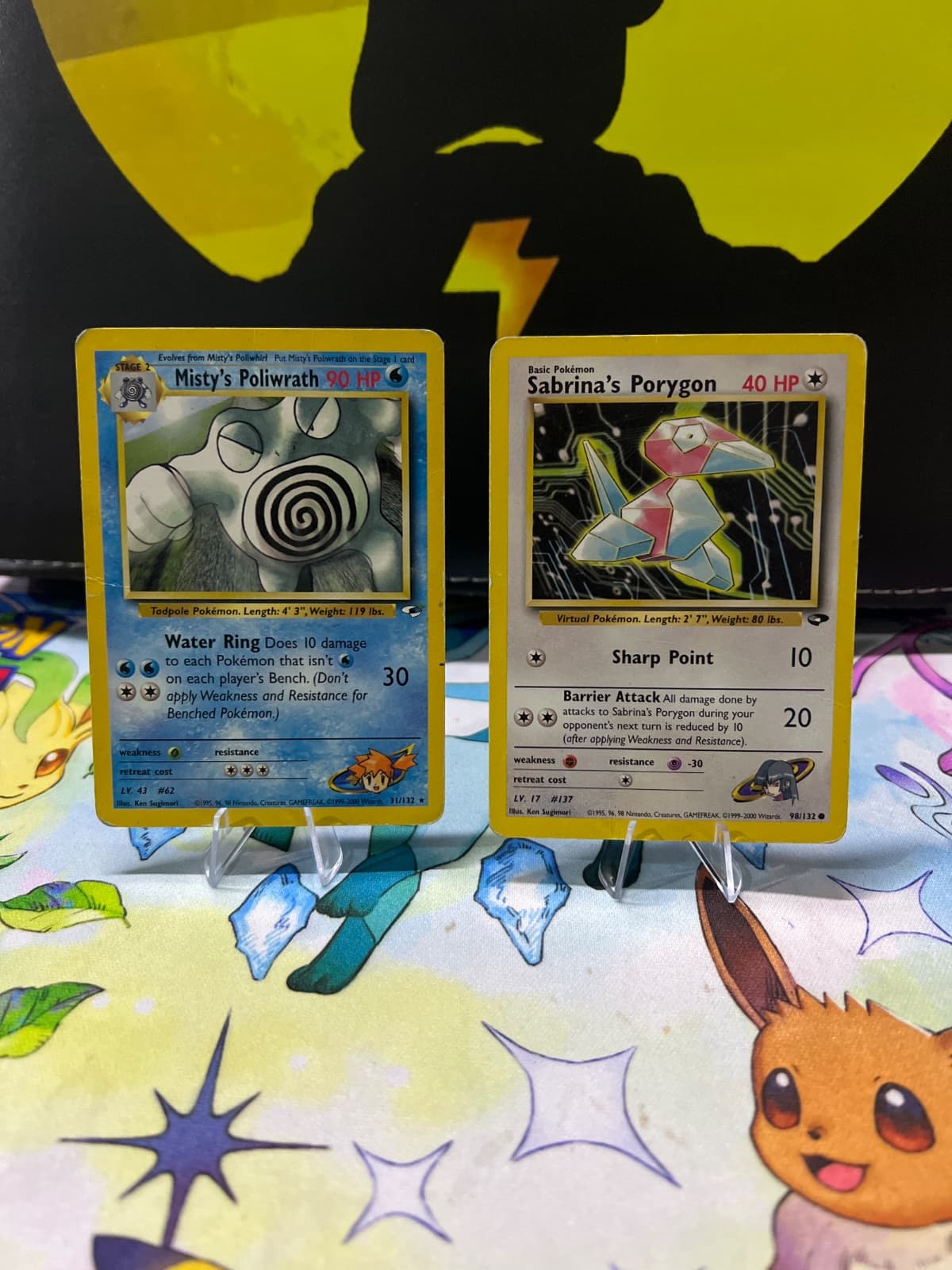 Lote Misty's Poliwrath 31/132 y Sabrina's Porygon 98/132 - Gym Heroes/Challenge Inglés