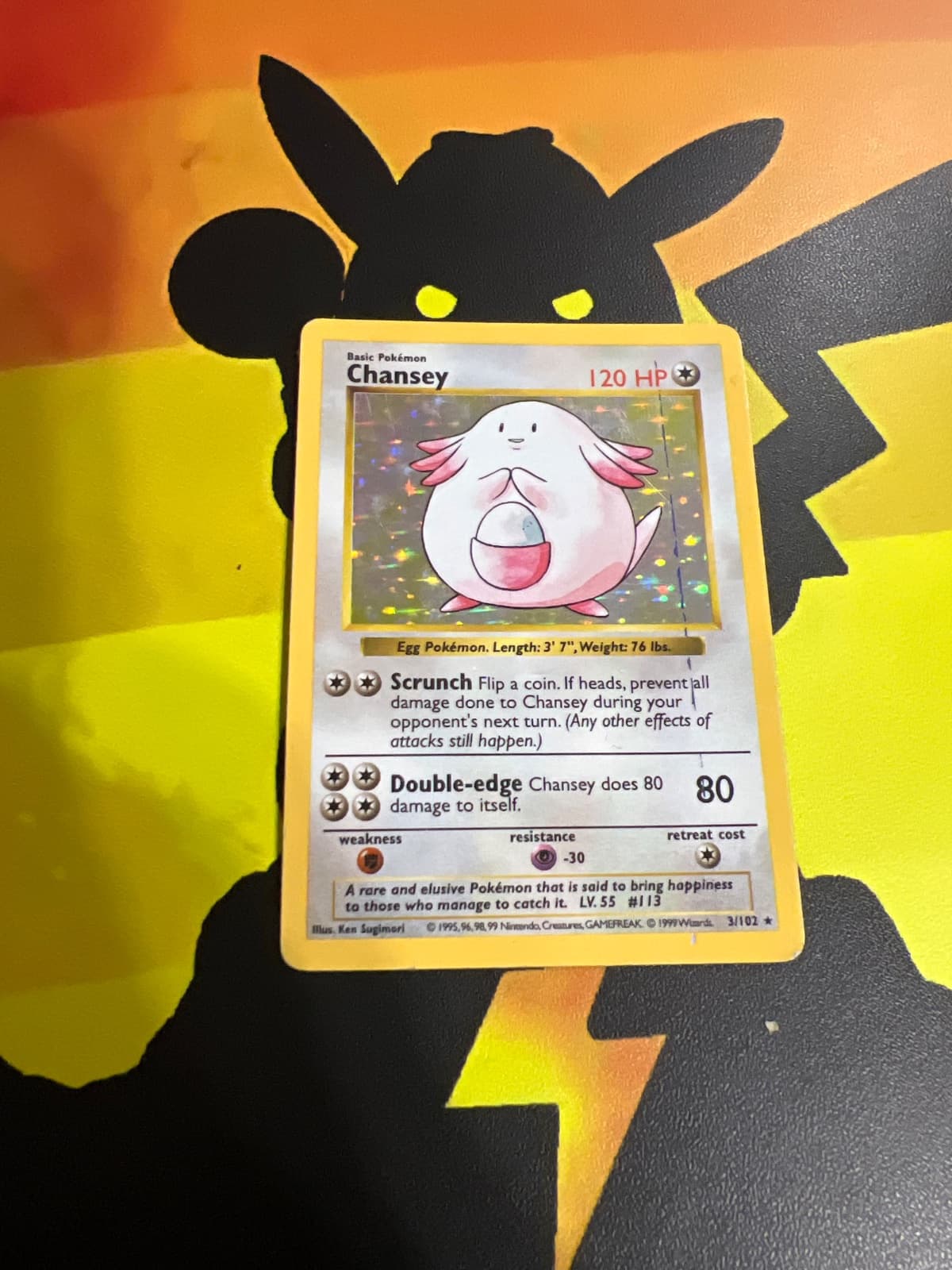 Chansey 3/102 Holo - Base Set Inglés