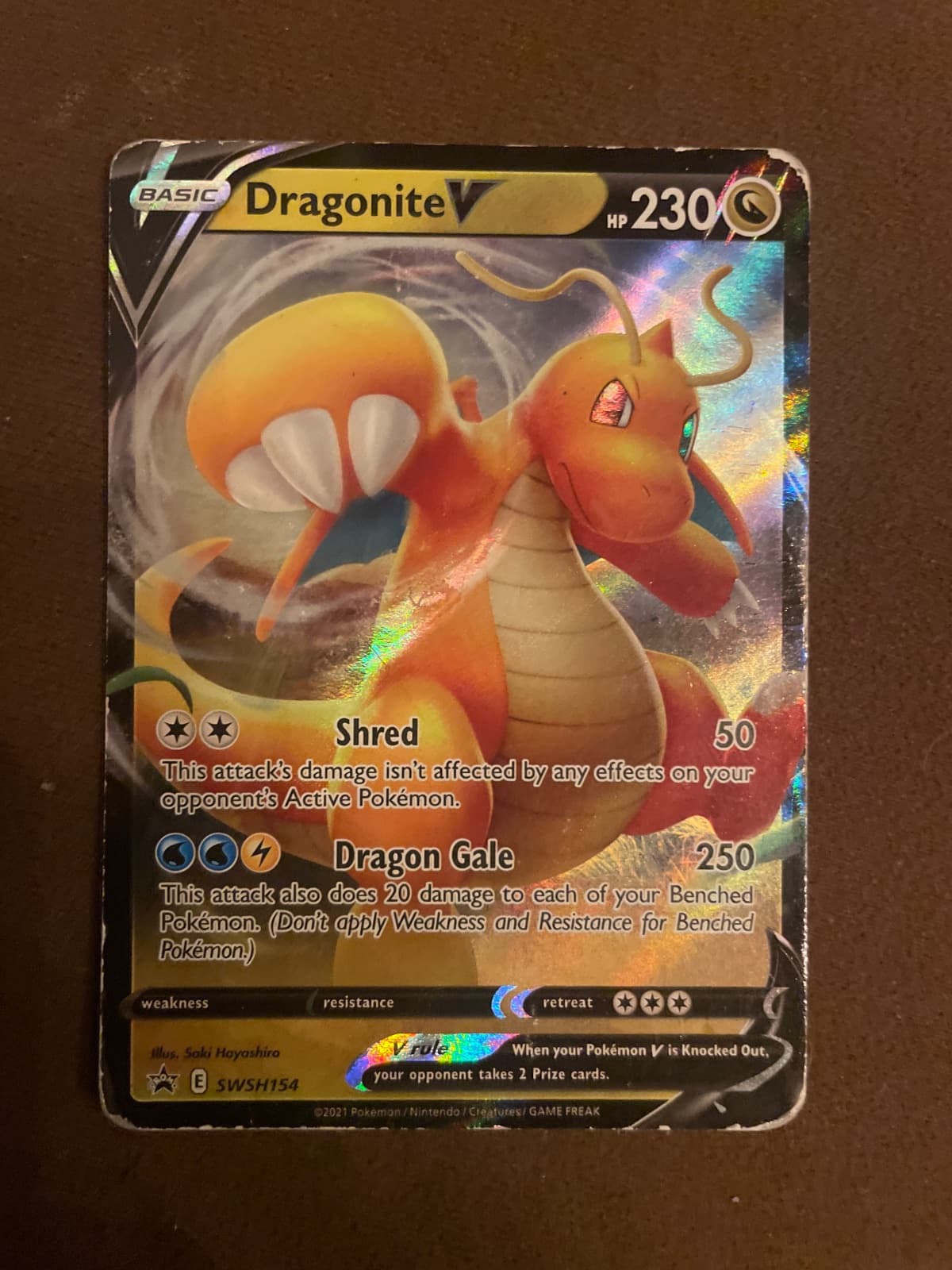 Dragonite V SWSH154 - Black Star Promo Inglés