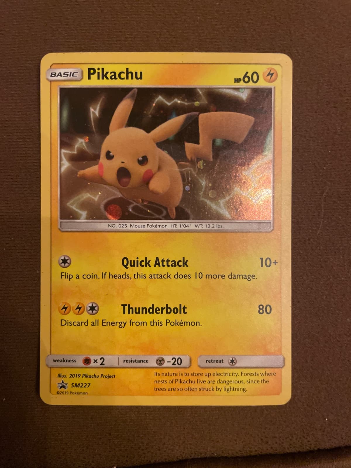 Pikachu SM227 - Promo Holo SM Black Star Promos Inglés