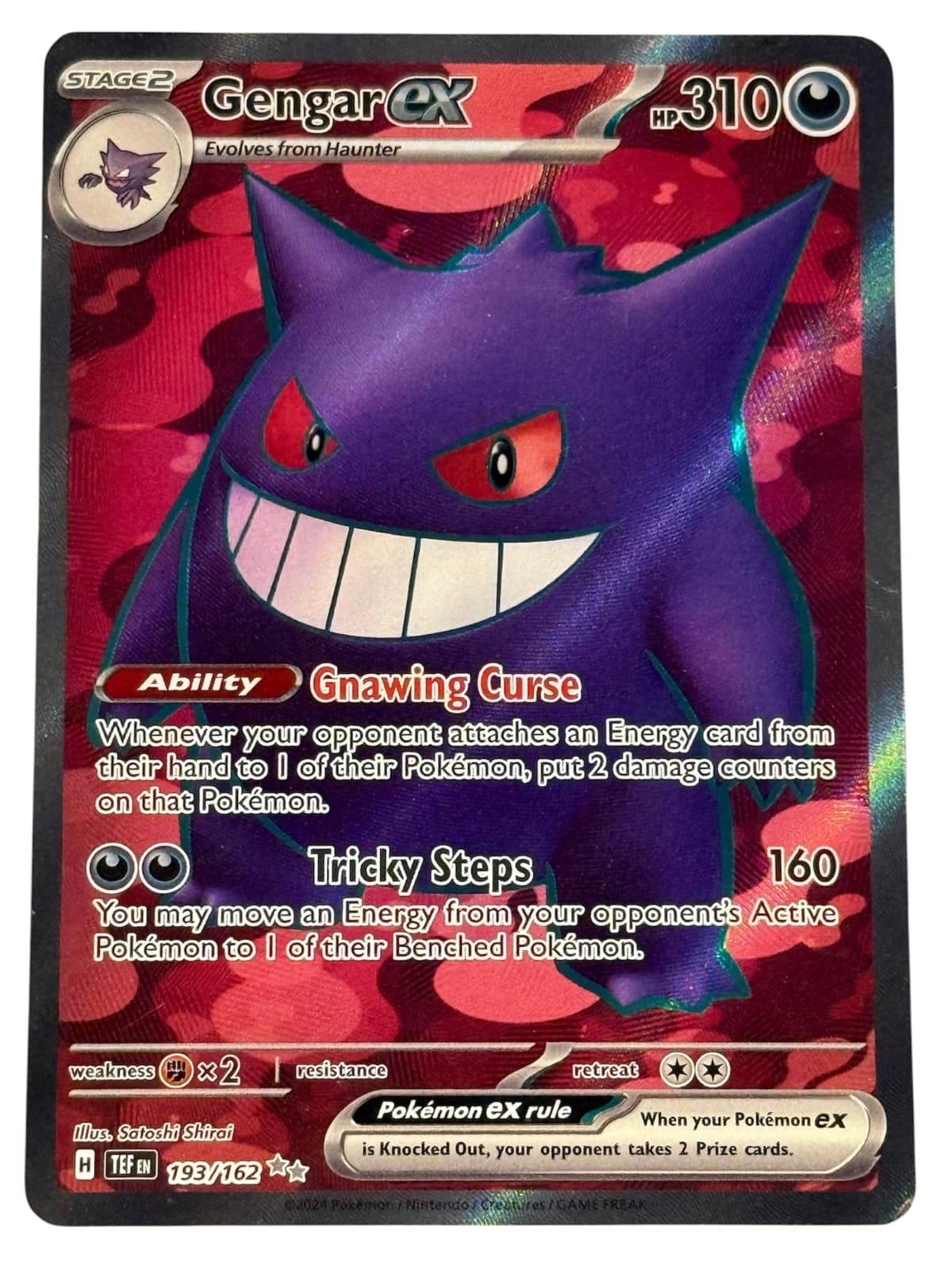 Gengar ex 193/162 - Temporal Forces (TEF) Inglés Special Illustration Rare