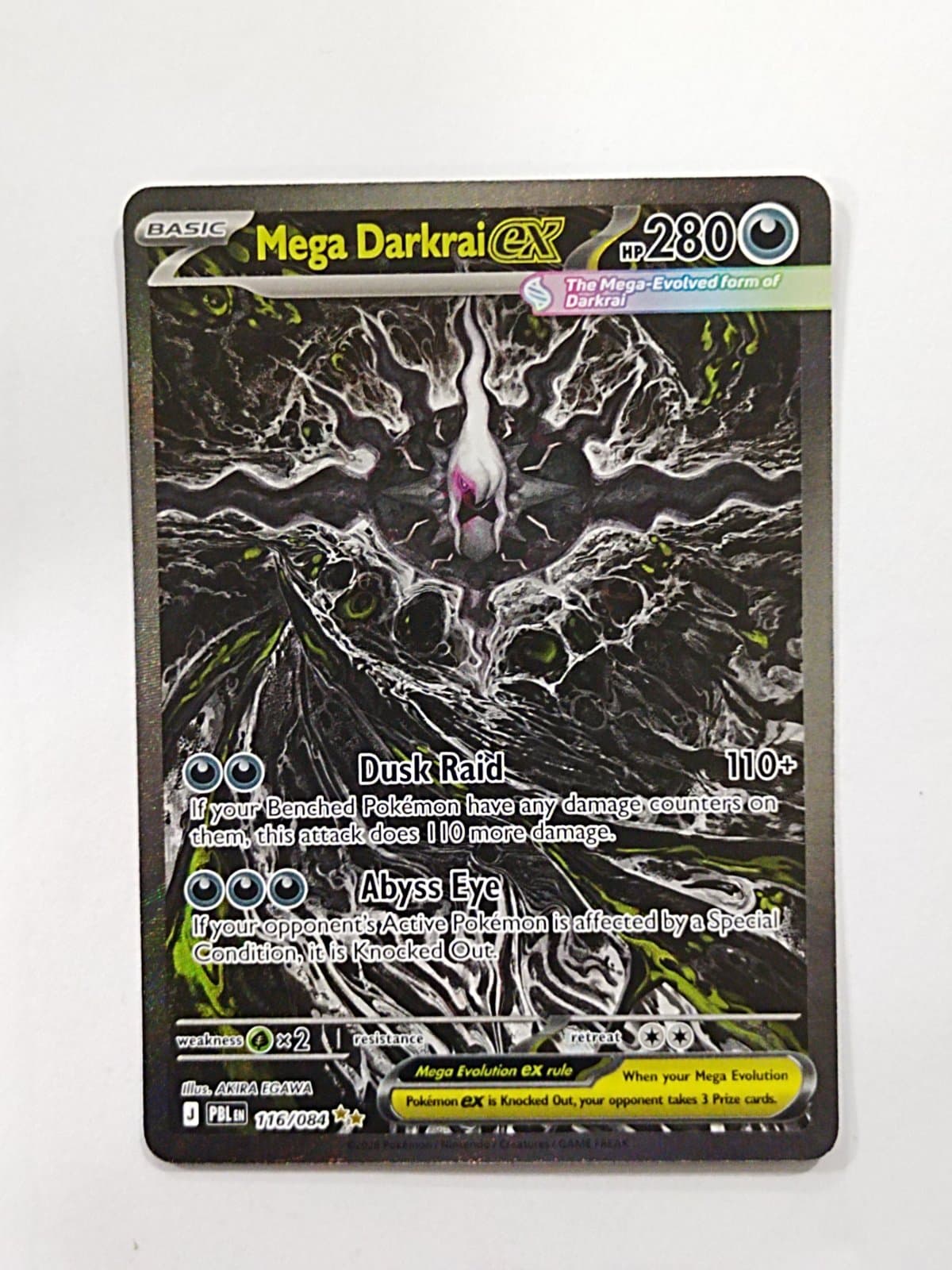 Mega Darkrai ex 116/084 (PBL) Inglés - Full Art