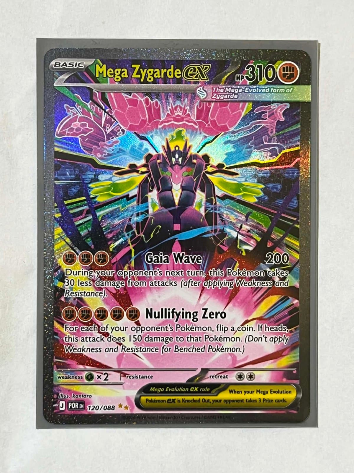 Mega Zygarde ex 120/088 - (POR) Inglés Full Art
