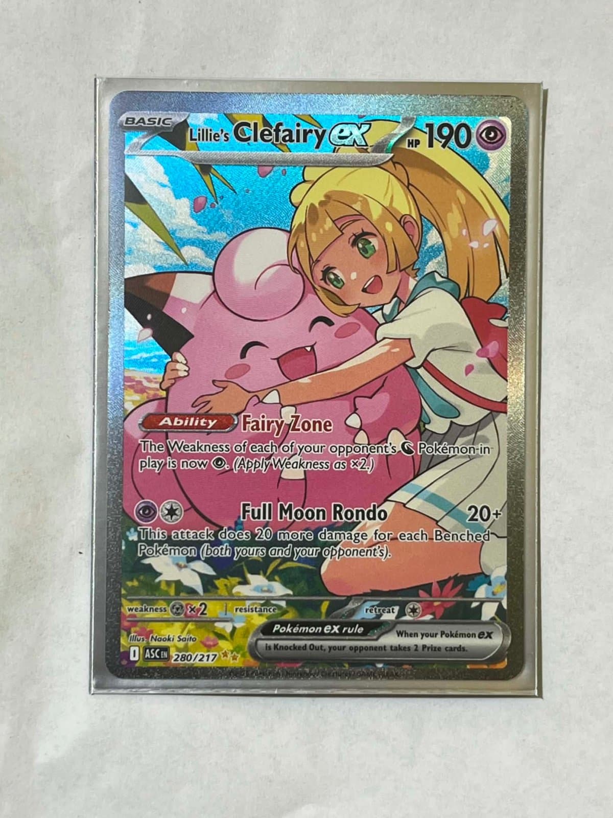 Lillie's Clefairy ex 280/217 - (ASC) Inglés - Special Illustration Rare