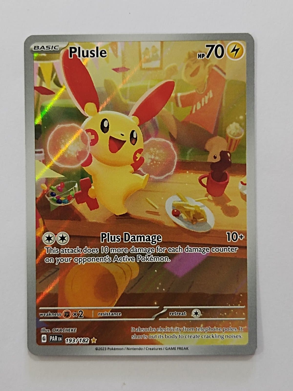 Plusle 193/182 - Paradox Rift (PAR) Illustration Rare Inglés