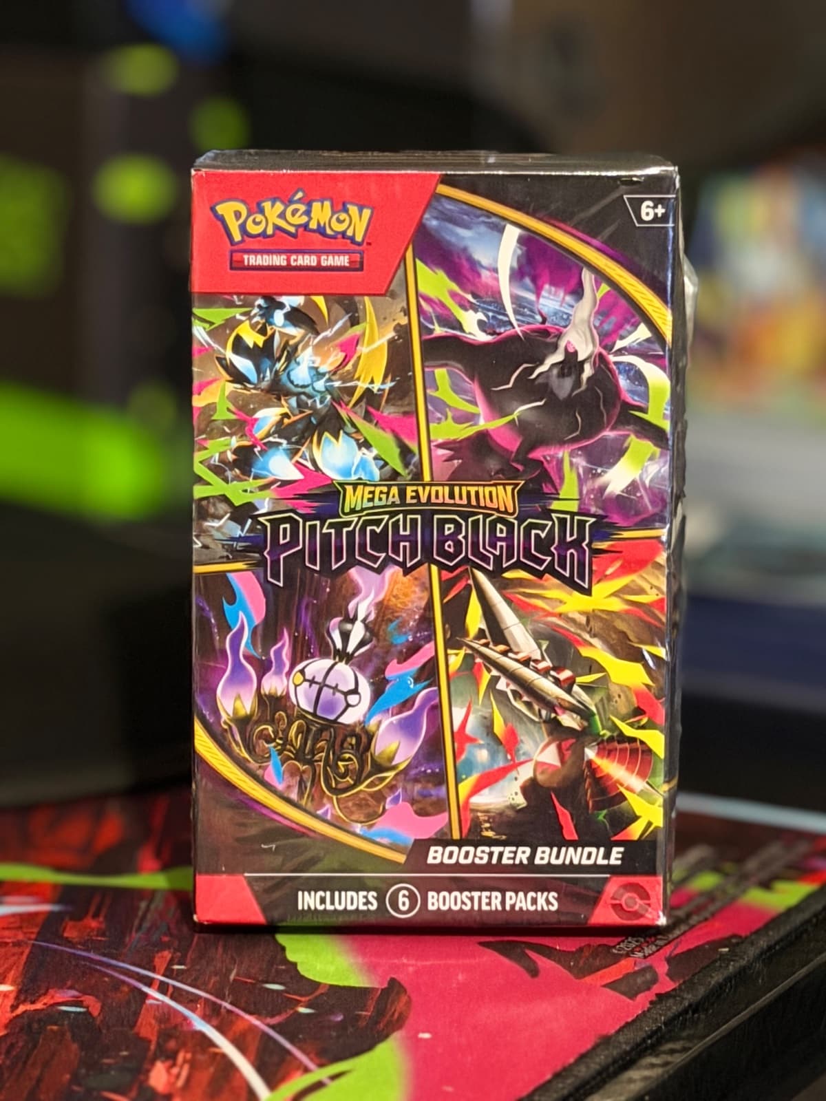 Pokémon TCG Mega Evolution Pitch Black Booster Bundle - Inglés (6 Sobres)