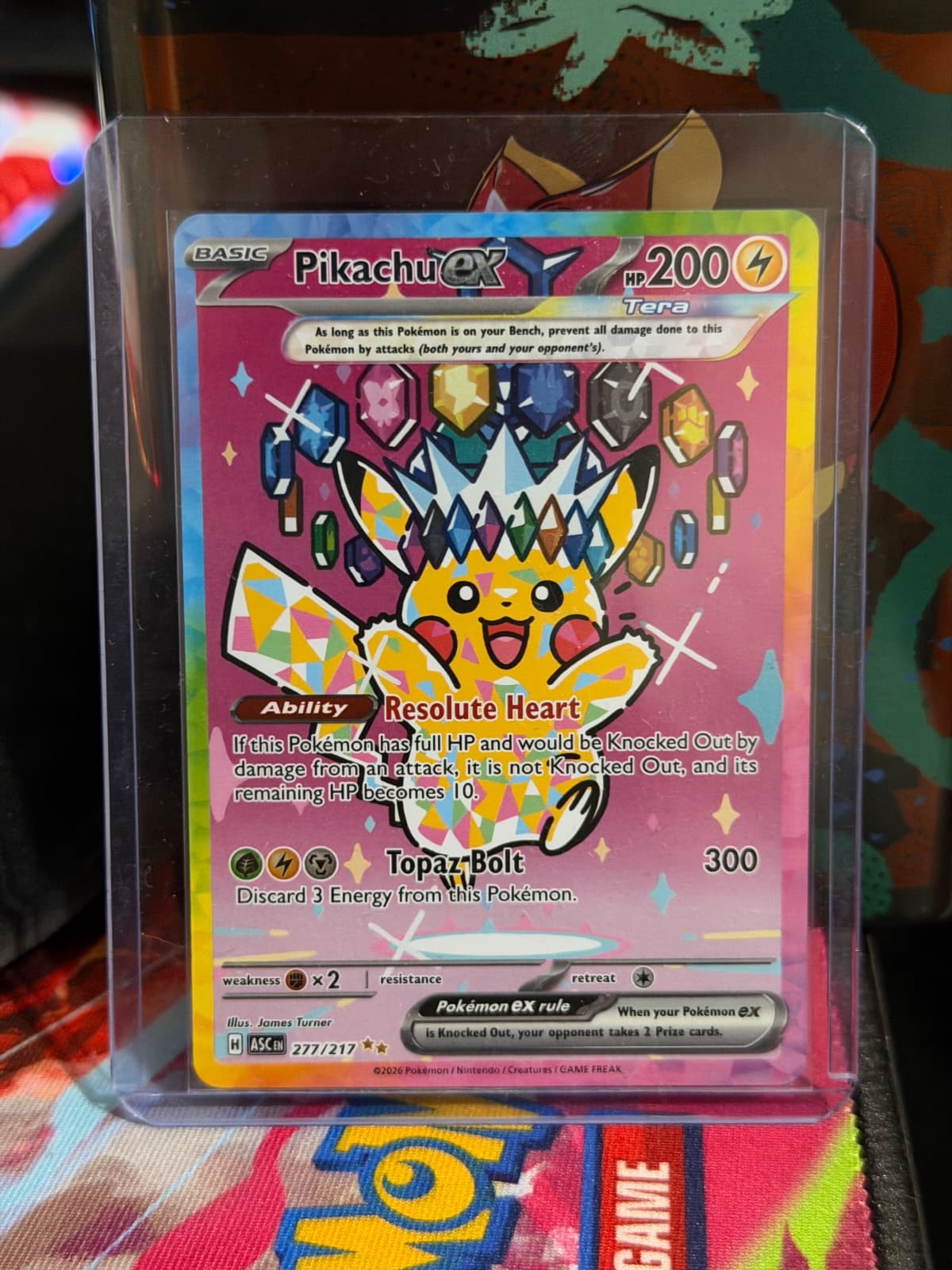 Pikachu ex 277/217 - (ASC) Inglés - Special Illustration Rare