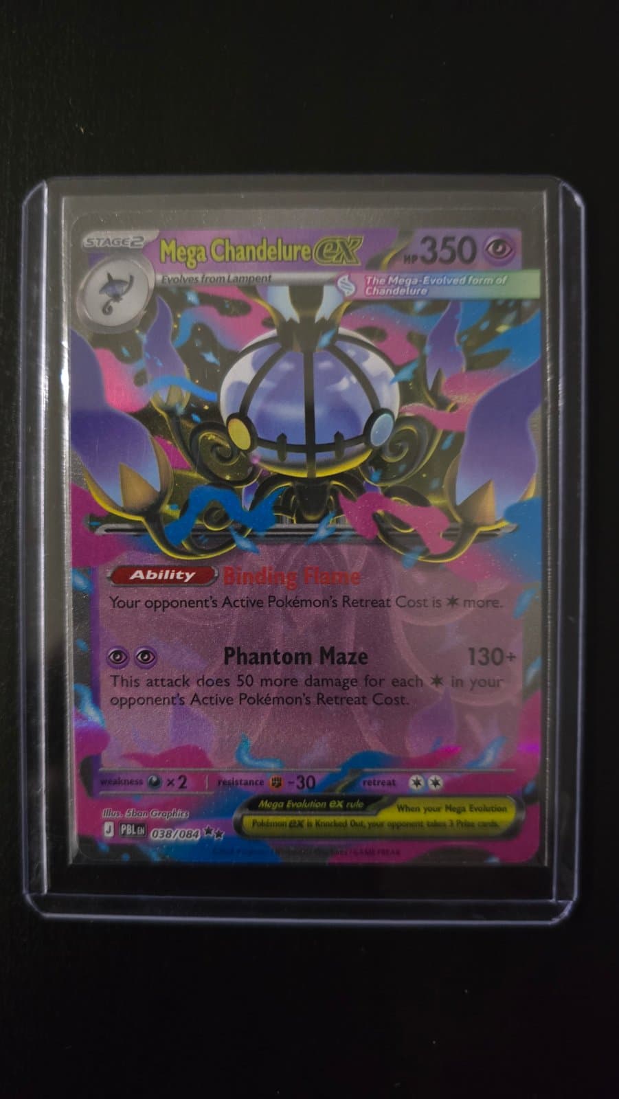 Mega Chandelure ex 038/084 - (PBL) Inglés