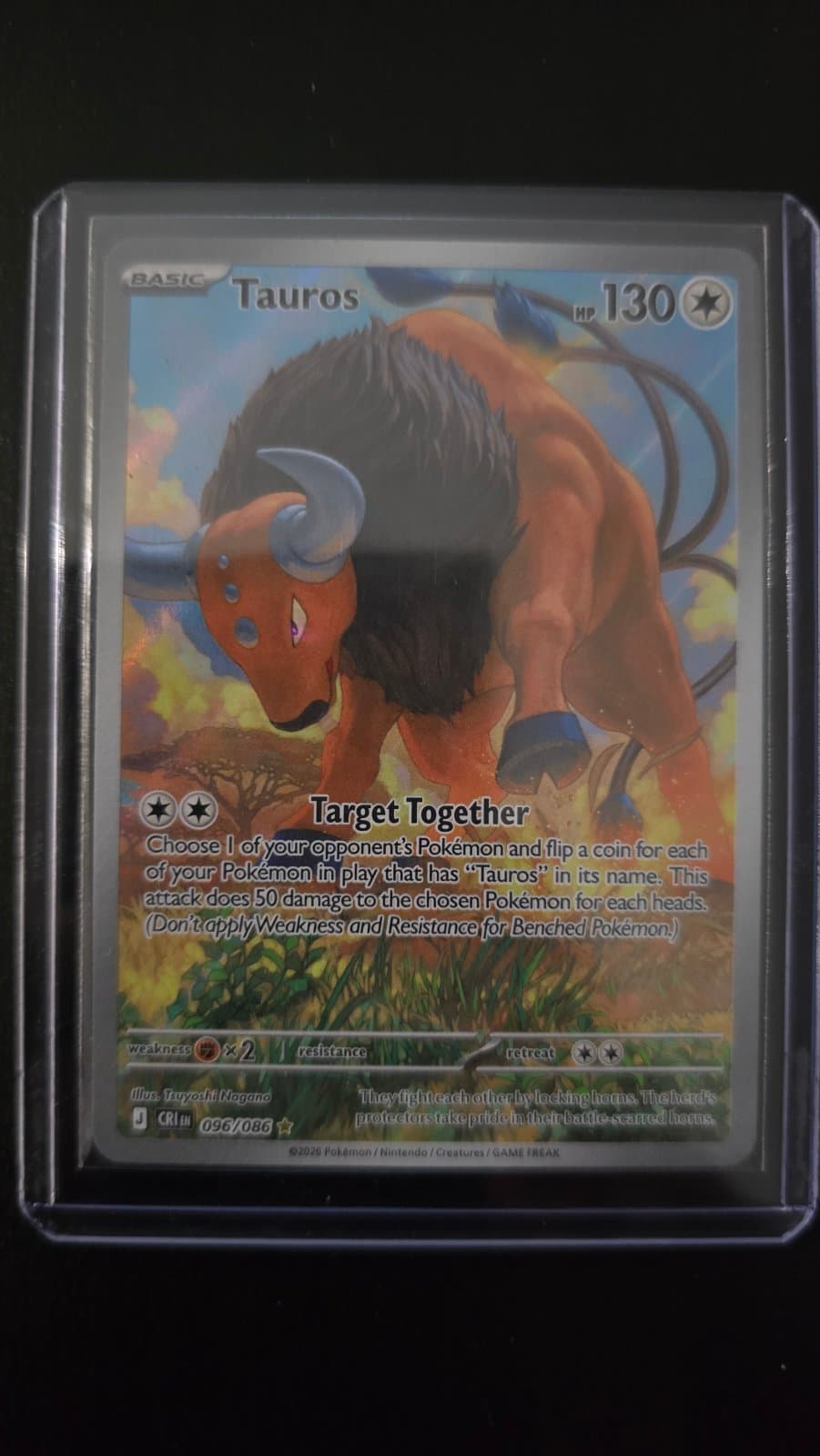 Tauros 096/086 - (CRI) Inglés - Illustration Rare