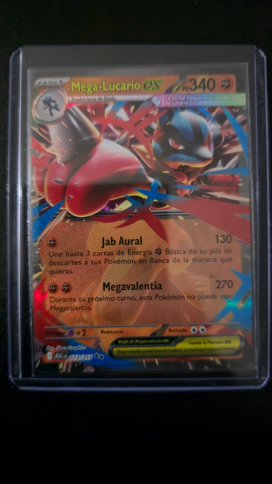 Mega-Lucario ex 113/217 - (ASC) Español