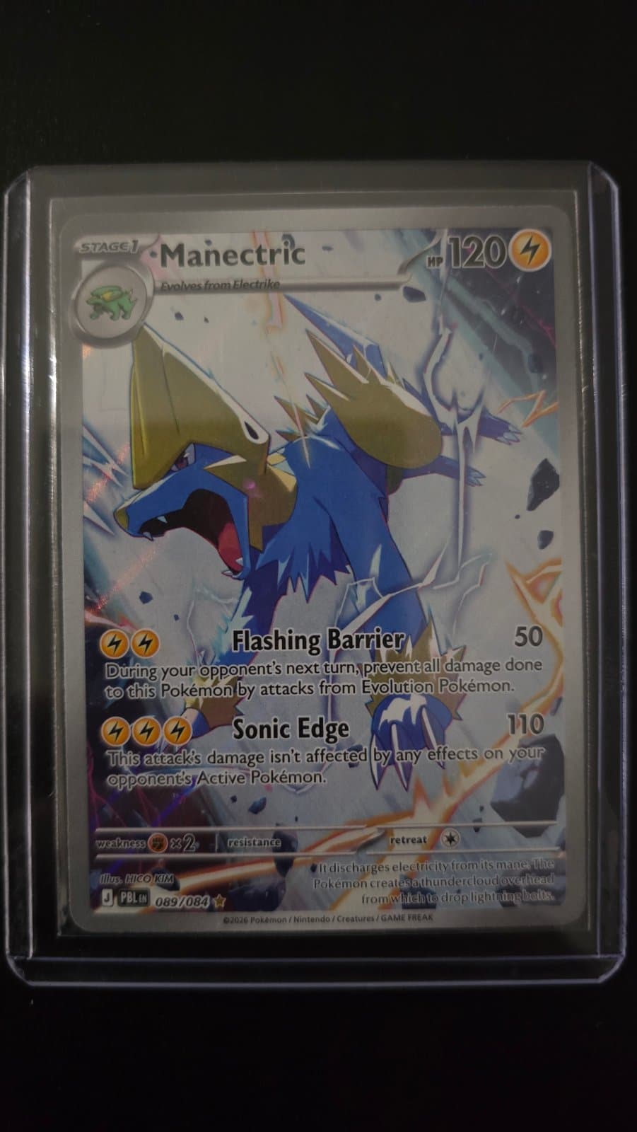 Manectric 089/084 - (PBL) Inglés Illustration Rare