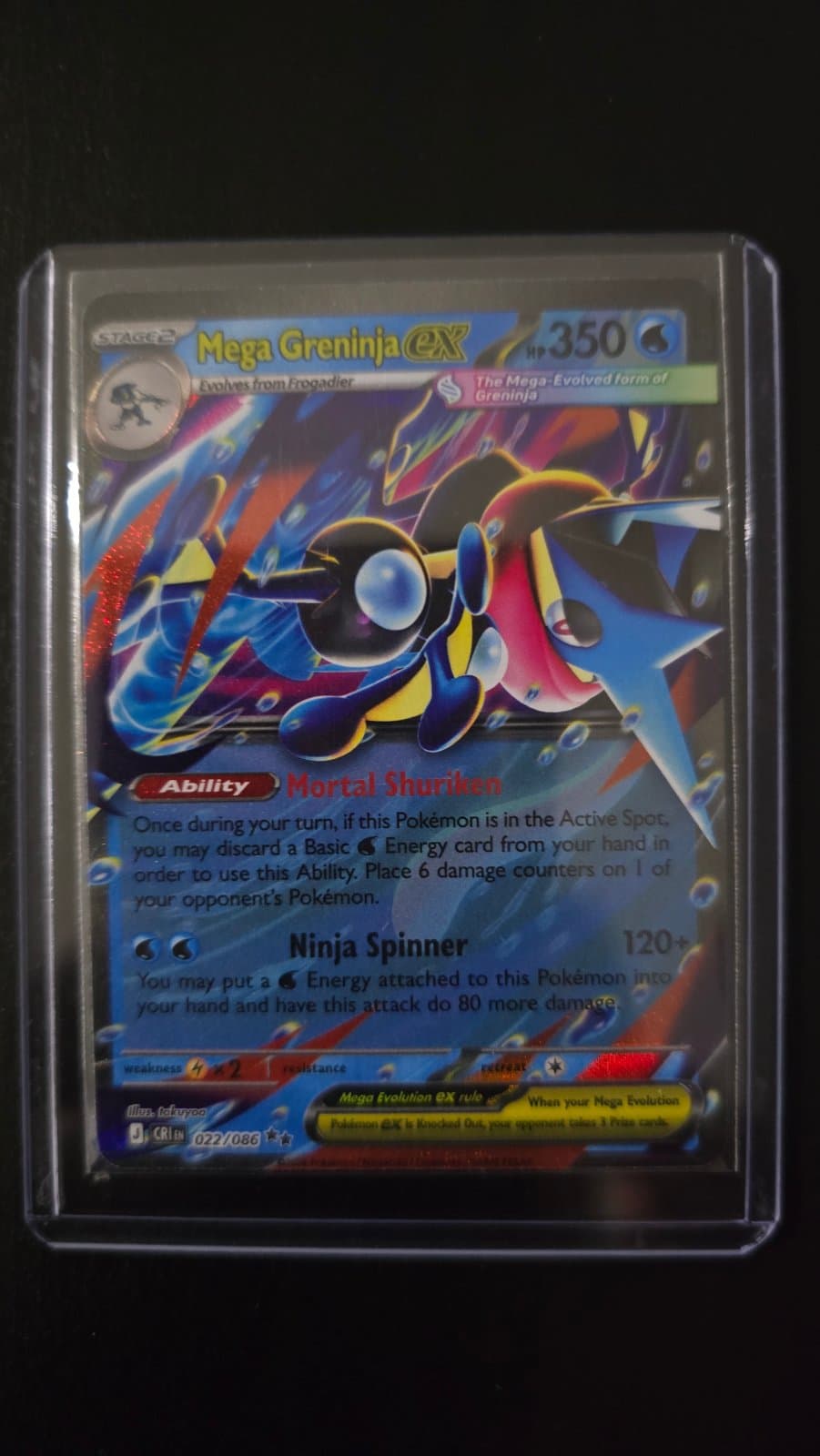 Mega Greninja ex 022/086 - (CRI) Inglés