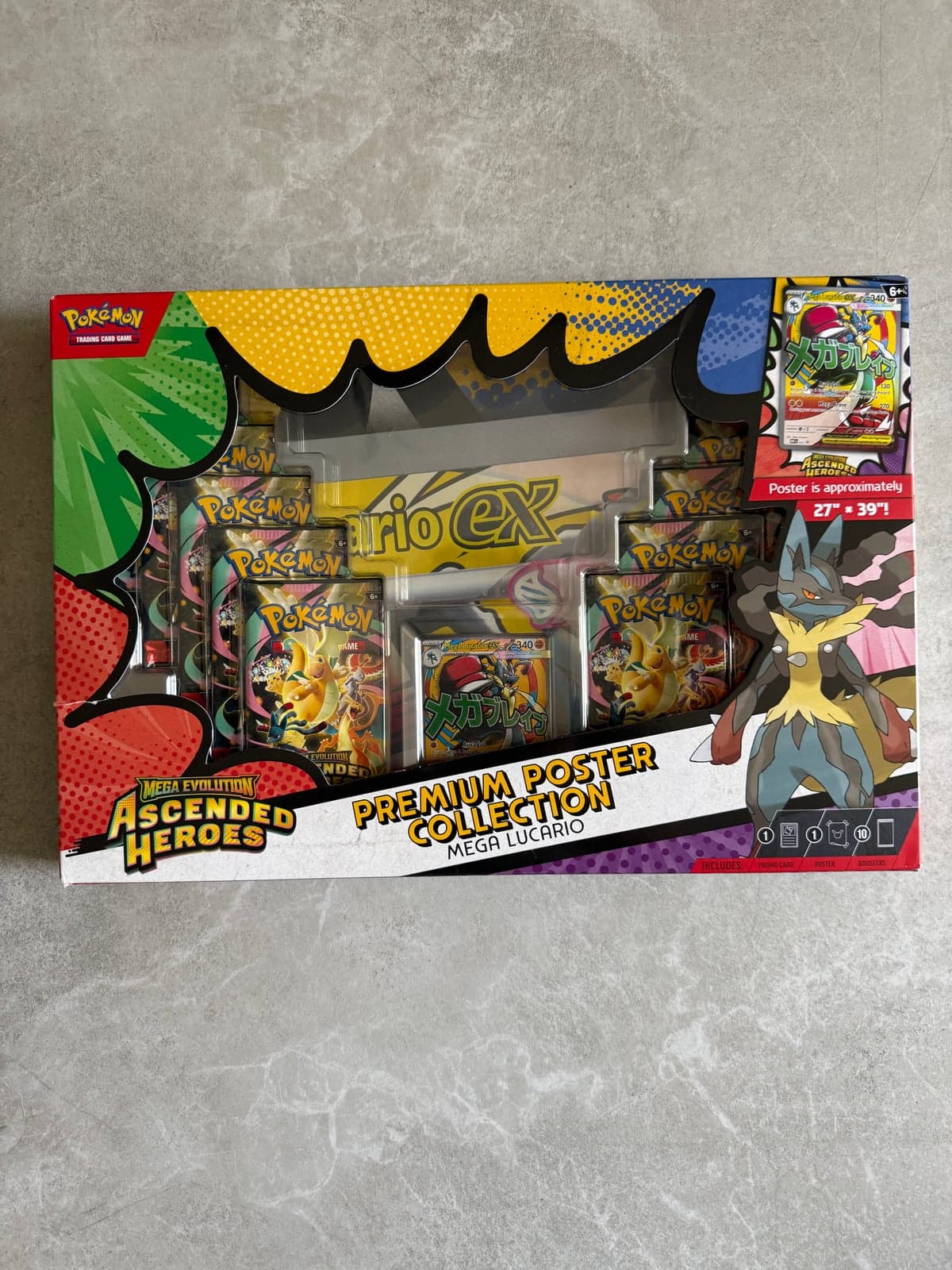 Premium Poster Collection Mega Lucario - Ascended Heroes (ASC) Sellado