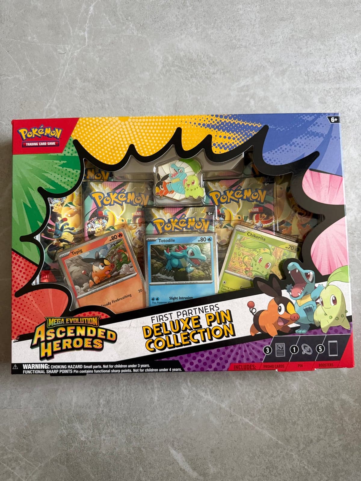 Pokémon TCG Mega Evolution Ascended Heroes First Partners Deluxe Pin Collection - Sellado Inglés