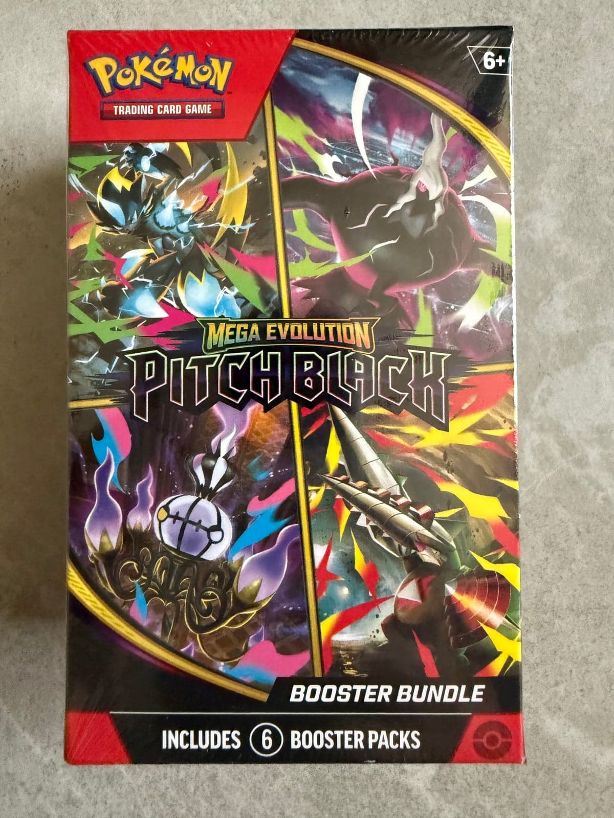 Booster Bundle Mega Evolution Pitch Black - Pokémon TCG Inglés (6 sobres)