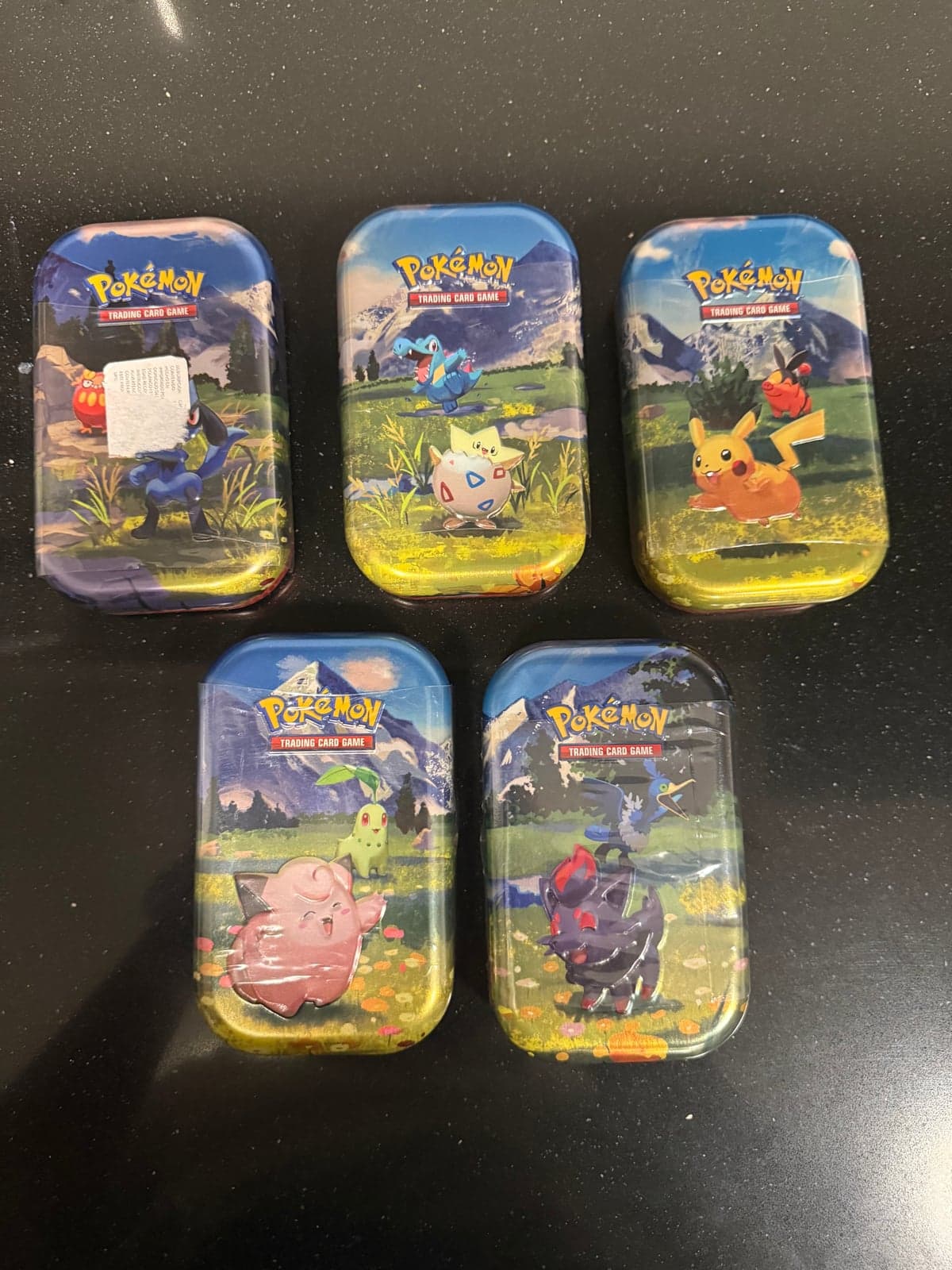 Lote 5 Mini Tins Pokémon ASC - Inglés