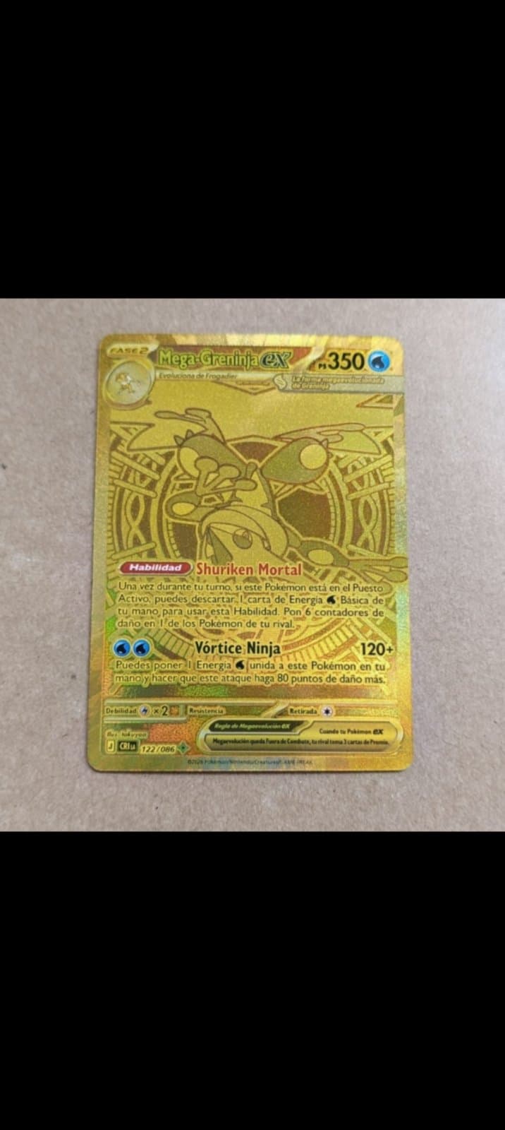 Mega-Greninja ex 122/086 (CI1a) Oro - Español