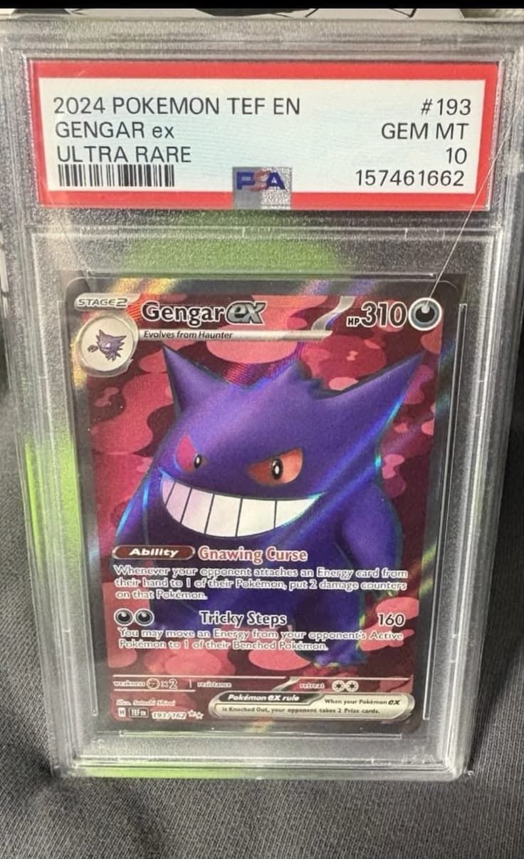 Gengar ex 193/162 PSA 10 GEM MINT - Temporal Forces Inglés